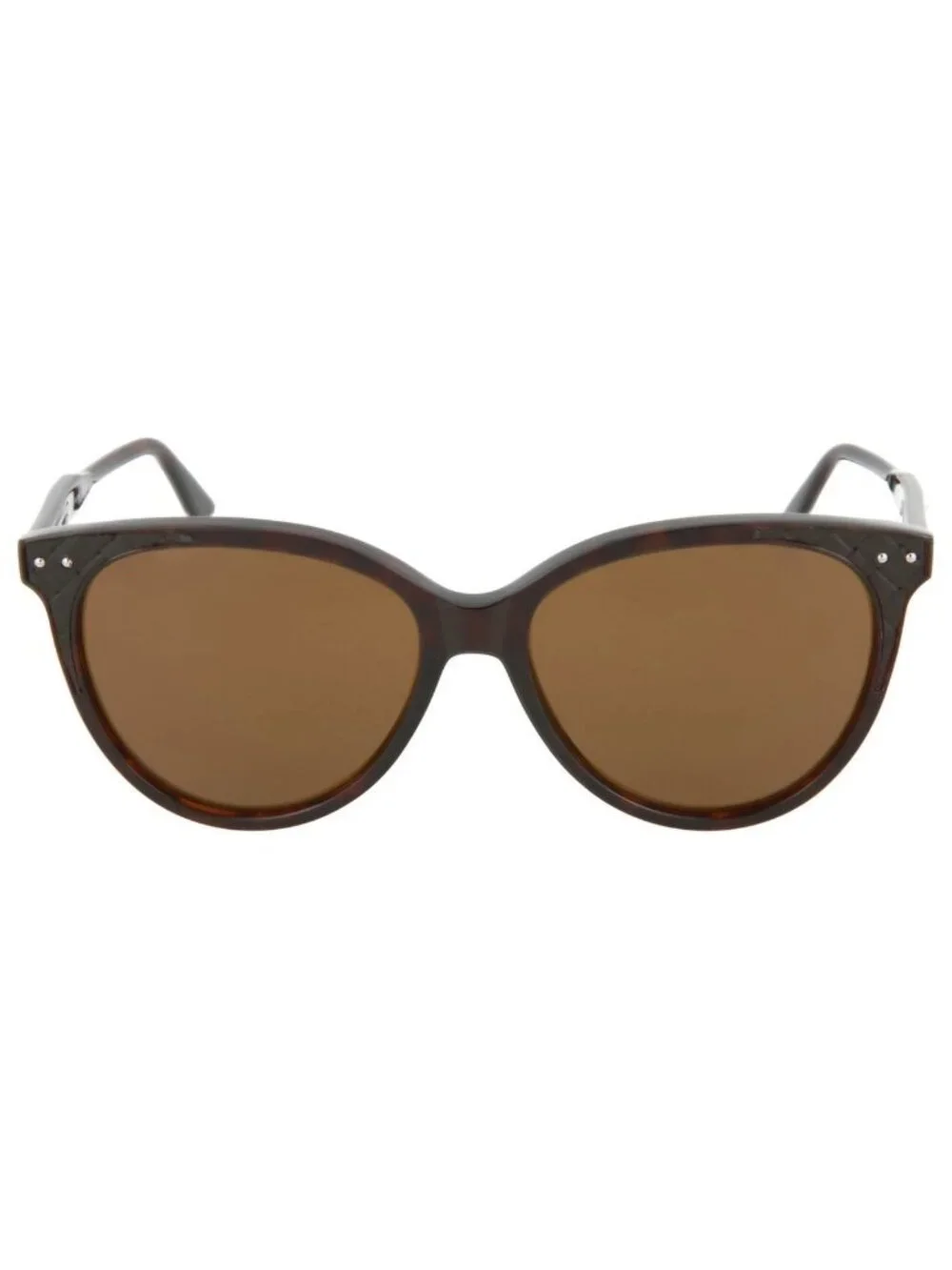 New Bottega Veneta Women's Sunglasses Cat Eye Acetate Frame Havana Havana Brown